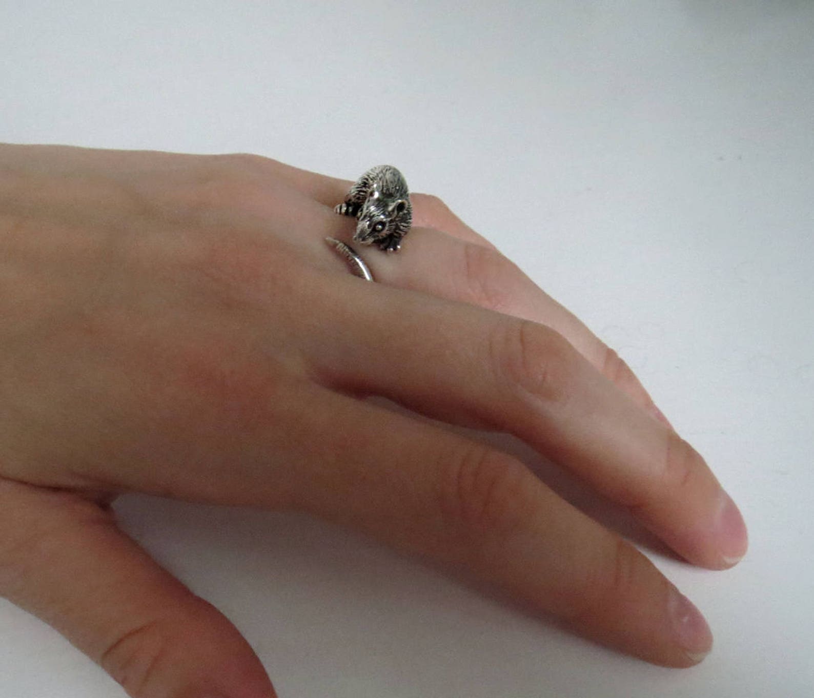 Silver Rat Ring - Etsy