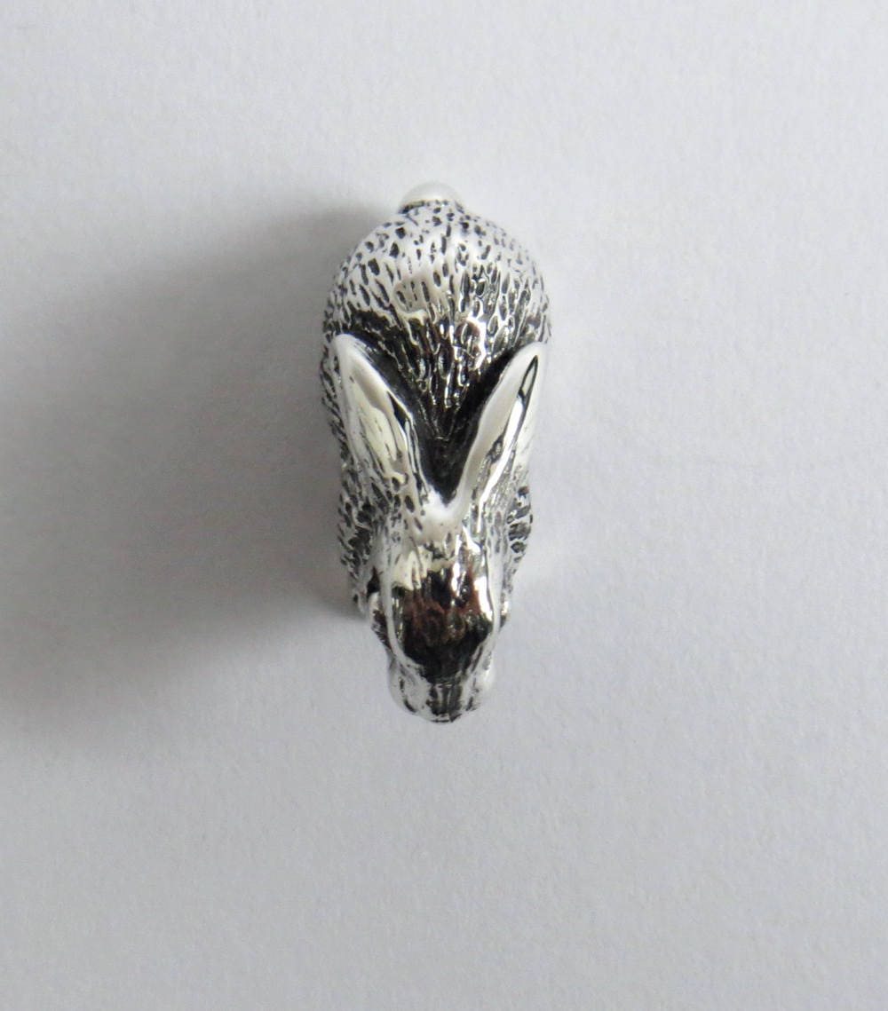 Stuffed Silver Rabbit Rabbit, Solid Silver Figurine - Etsy