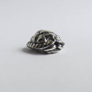 Tortoise asleep figurine, solid hallmarked sterling silver ornament