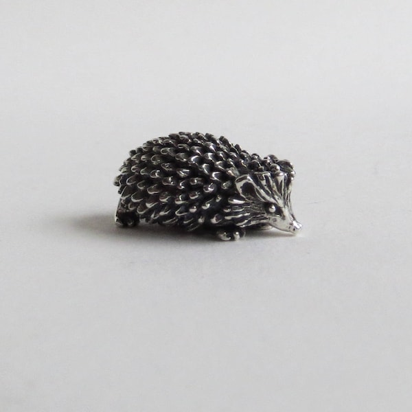 Silver hedgehog ornament