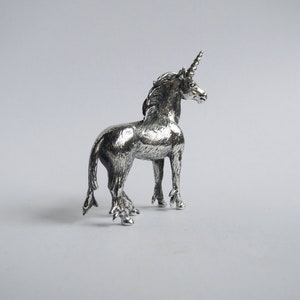 Unicorn, silver figurine