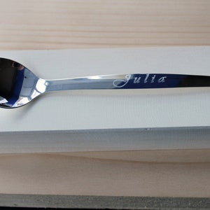 Personalized Silver Baby Feeding Spoon, Silver Spoon Christening Gift, Large Silver Spoon, Fine SIlver Spoon, Engraved Silver Infant Spoon