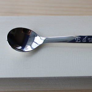 Pure silver spoon 999, personalized, christening keepsake, engraved, baptism gift, baby birth gift, handmade