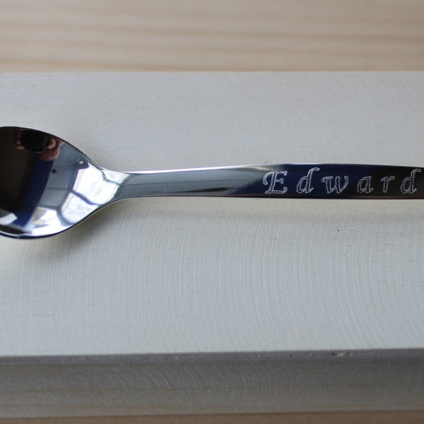 Silver Spoon-Baby Feeding-Personalized Spoon-Ice Cream Spoon-Baby Spoon-Christening Gift-Gift Idea-Spoon-999 Spoon-Cuchara-Plata-Argent