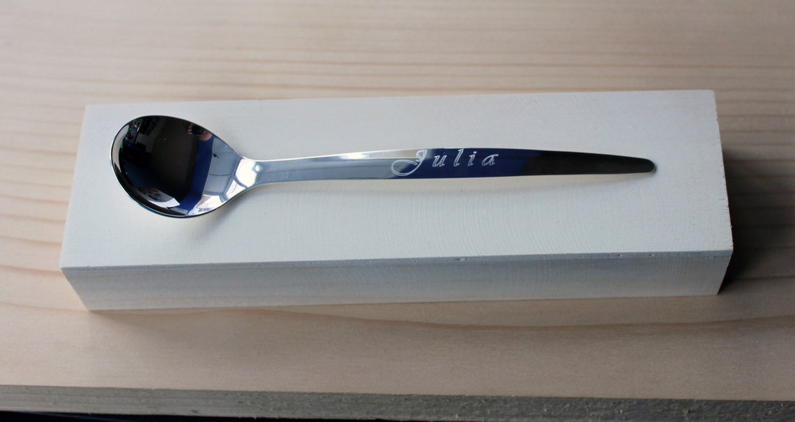 Silver 999 Spoonpersonalized Silver Spoonice Cream Silver Spoon