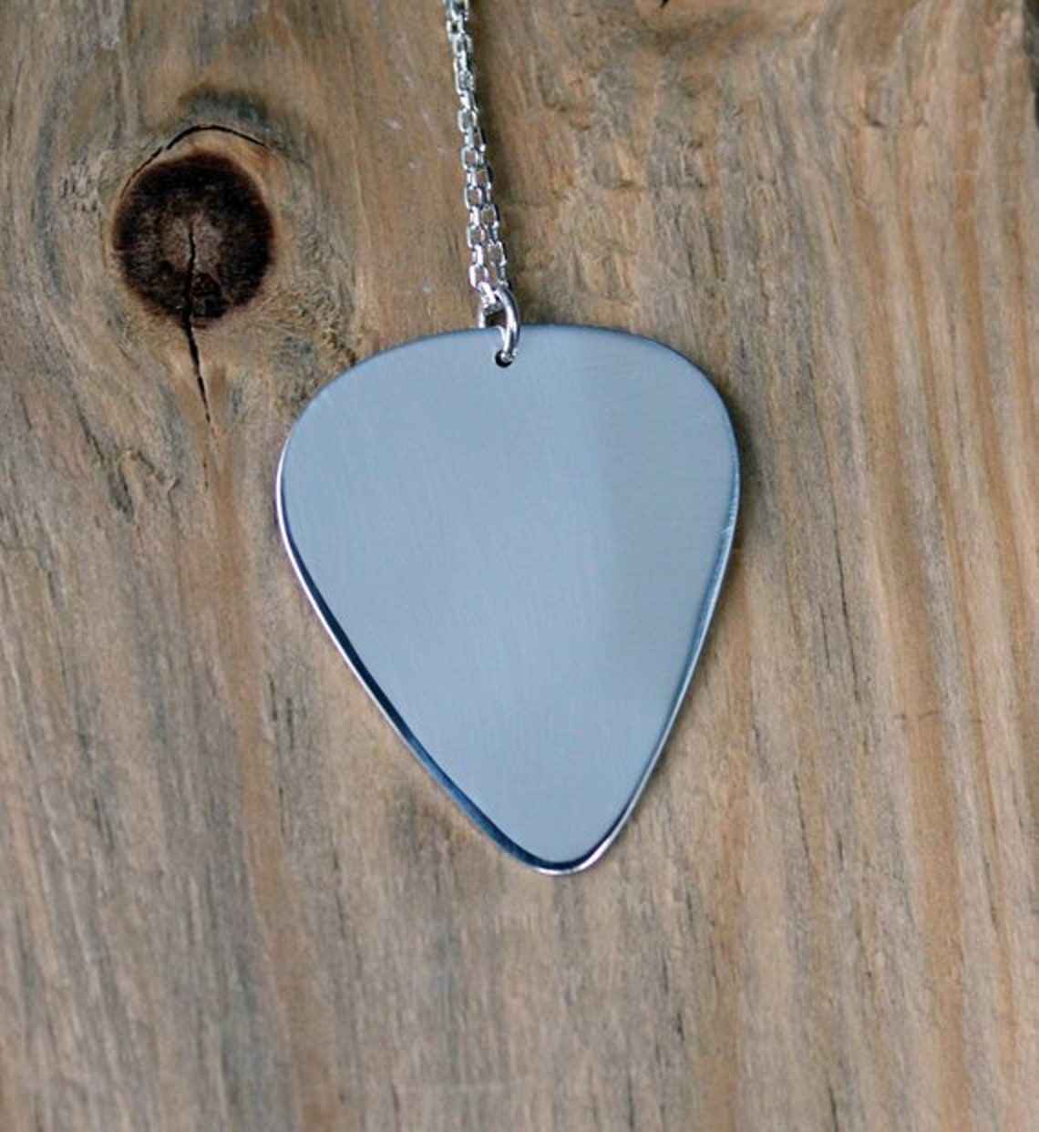 Guitar Pick Necklacesilver 999 Guitar Pickcustom Guitar Pick Etsy