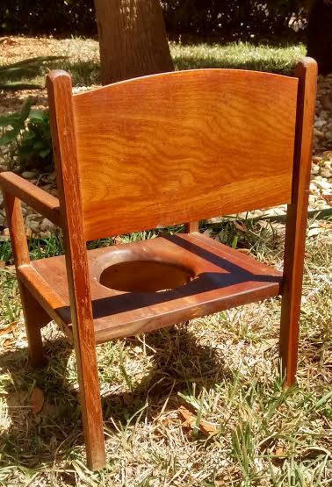 Vintage Mid1950 Child's Wooden Potty Chair With Original Etsy UK