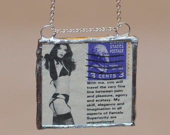 Unique en son genre récupéré vilain clochard timbre collier