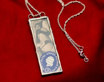 Unique en son genre récupéré vilain clochard timbre collier