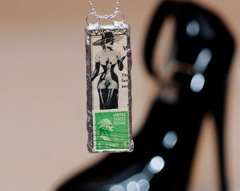 Unique en son genre récupéré vilain clochard timbre collier