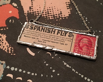 Unique en son genre récupéré vilain clochard timbre collier
