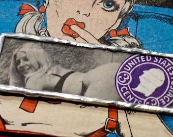 Unique en son genre récupéré vilain clochard timbre collier