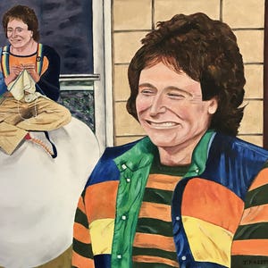 Robin Williams,  #ETSYComedianFineArtOilPaintingforsale