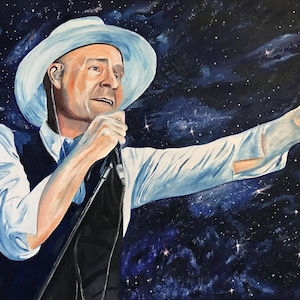 Gord Downie,  #ETSYOilPaintingSingerMusicianOilPaintingFineArtforsale