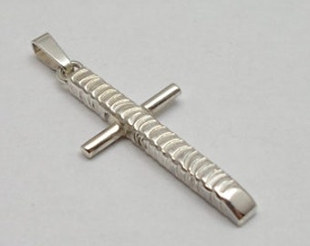 Kreuzanhänger Silber 925 - Handarbeit (AKR-1085)