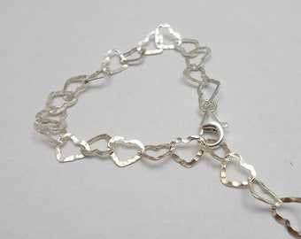 Herz an Herz  Armband 925 Silber