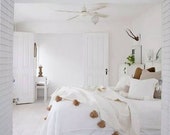 Moroccan pompom blanket King Bed size