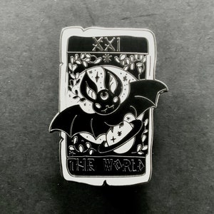The World Bat Tarot enamel pin