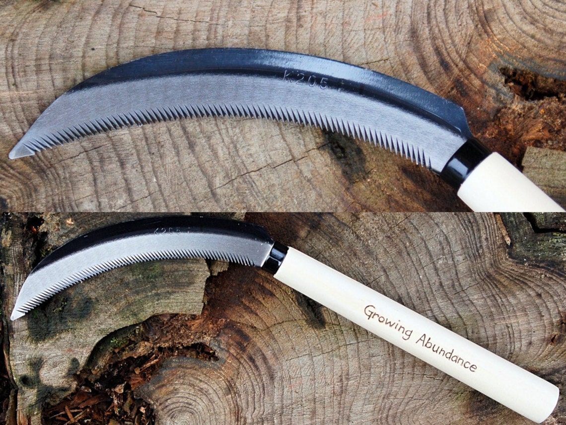Rice Knife Harvest Knife Serrated Sickle Garden Tool Etsy