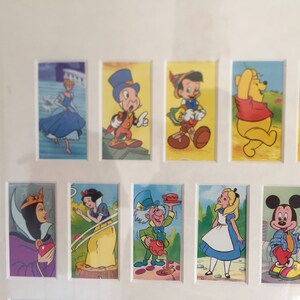 World of Walt Disney Nursery Art 25 Iconic Disney Characters In Double Mount and Frame 530mmx430mm 53cm x 43cm image 4