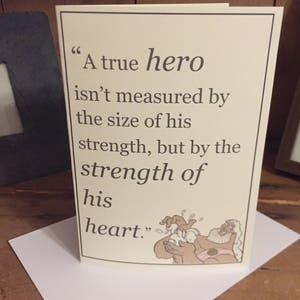 Disney, Hercules (1997) 'A True Hero/Strength of Heart' Blanko Grußkarte
