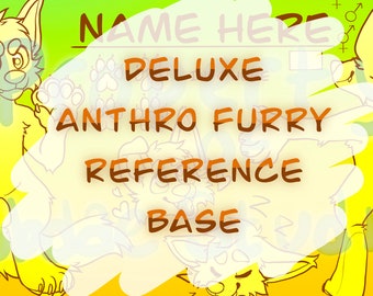 Deluxe Anthro Furry Character Reference Art