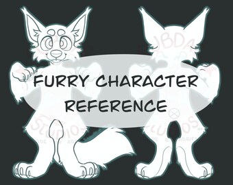 wallpapers Furry Ref Sheet Base Manokit fursona base etsy