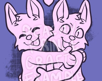 Valentines Day Lovers Furry Couple Base