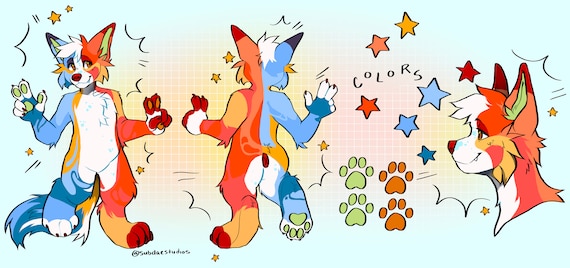 Peace Reference Sheet Furry Base - Etsy