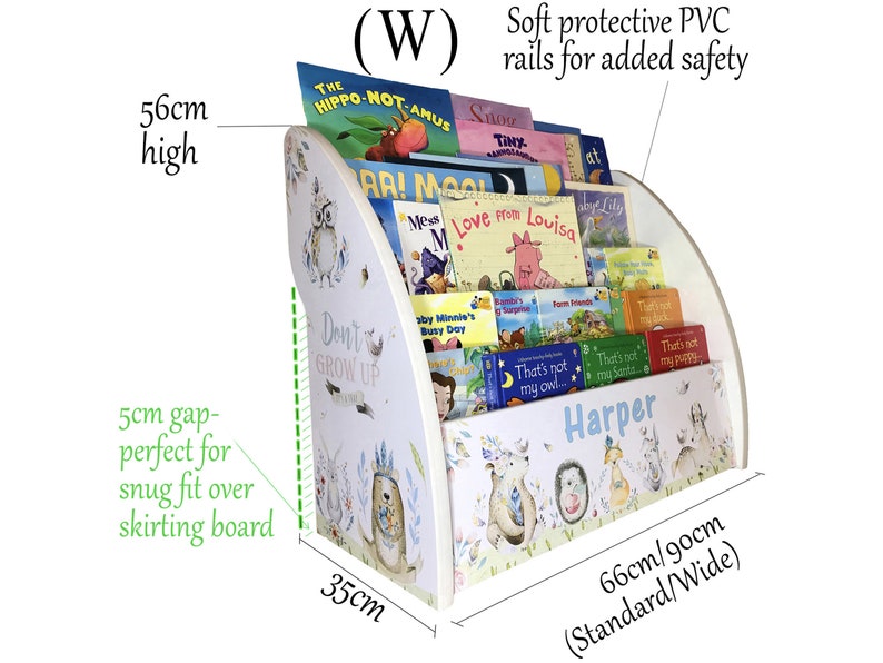 Kids Nursery Bookshelf with Name