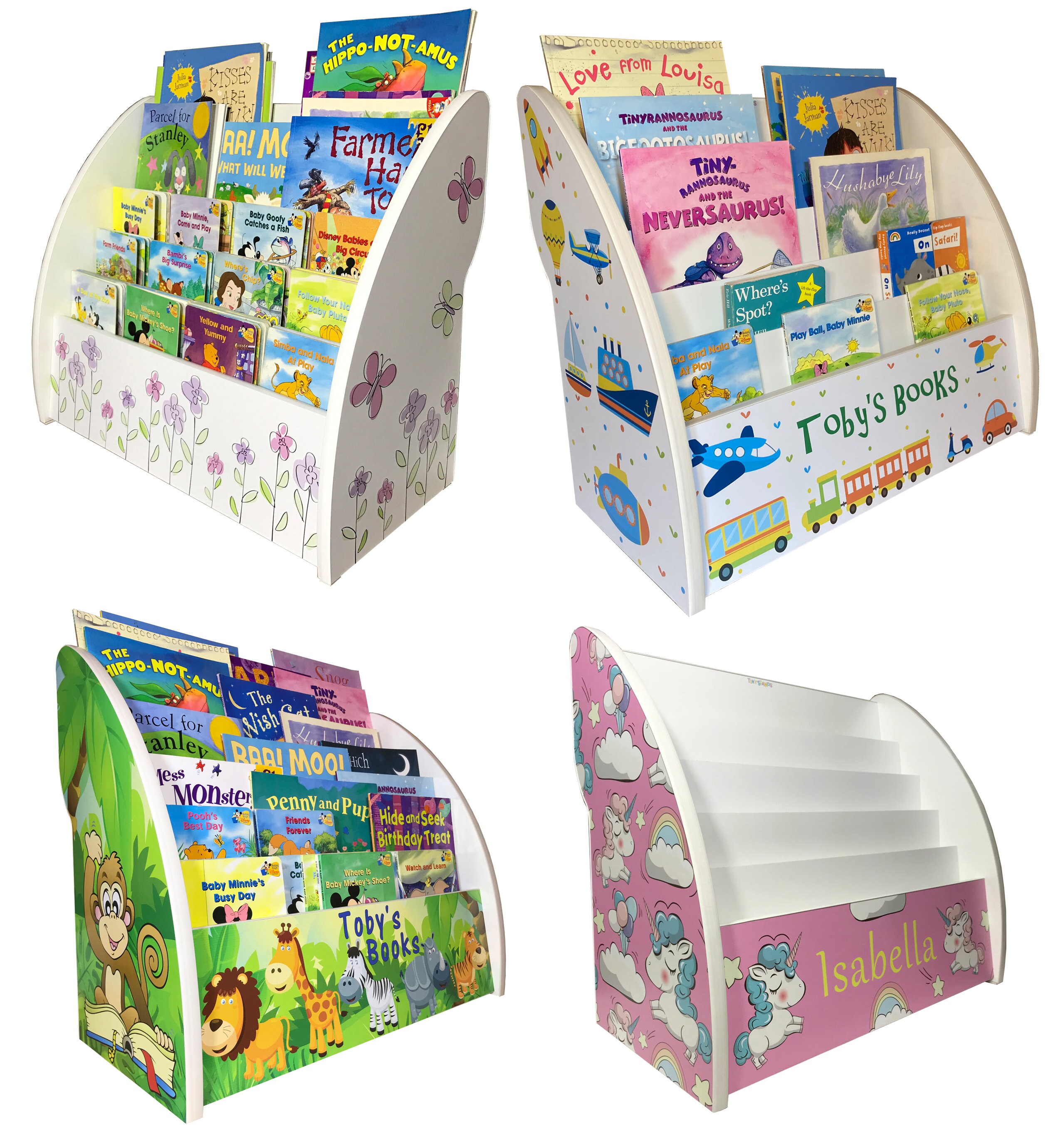 Personalised Kids Book Shelf Child's Bookcase Kids Book Etsy UK