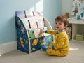 Boys Bookcase with Name | Transport, Farm, Trucks & Ocean Themes, Fully Assembled, First Birthday Gift for Boys, UK Made
