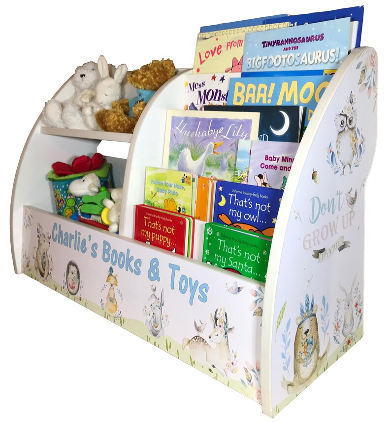 Personalised Kids Books and Toys Storage Toddler TINYSTANDS® Etsy UK