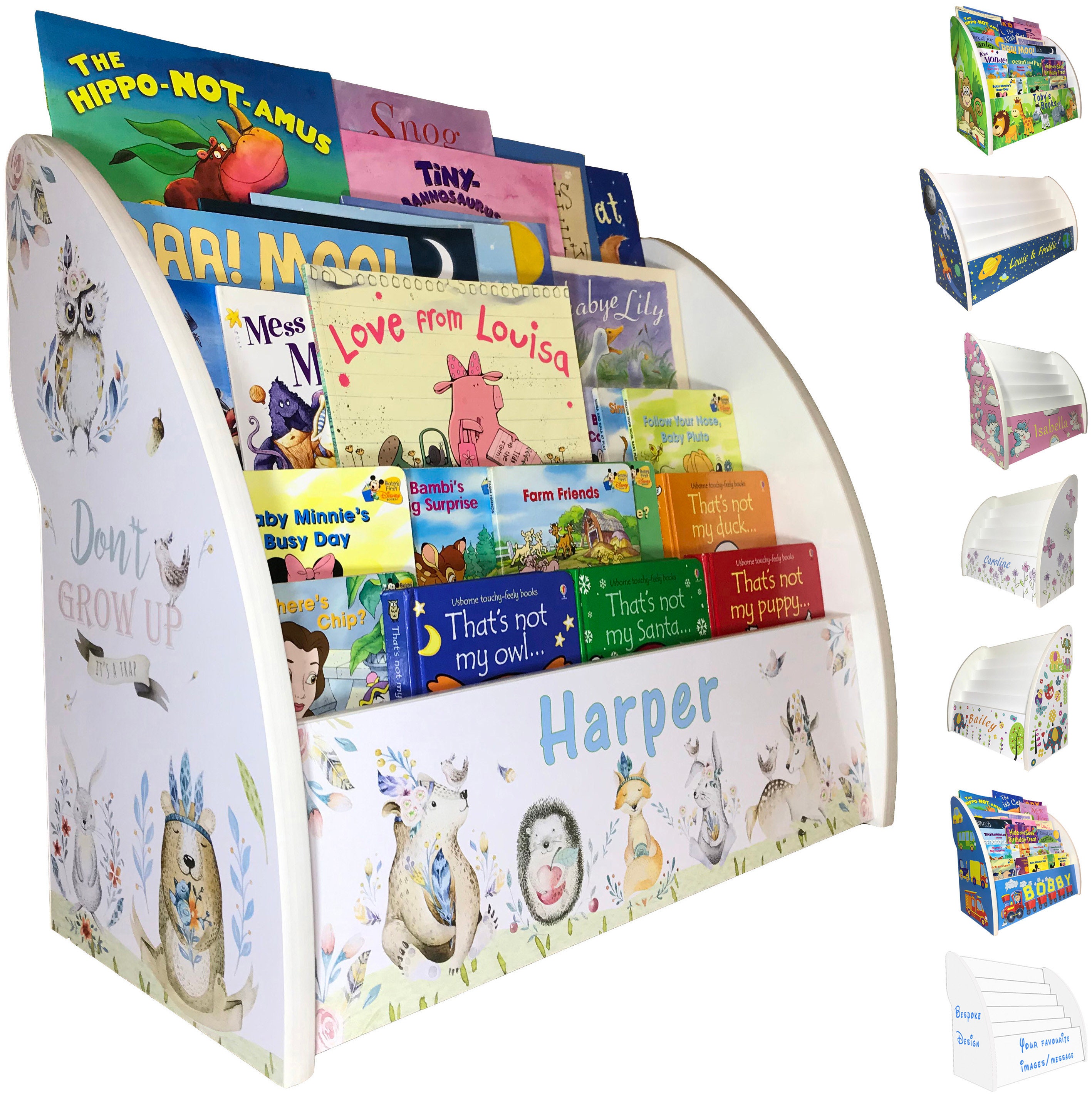 Personalised Childrens Bookcase kids bookshelf childrens | Etsy