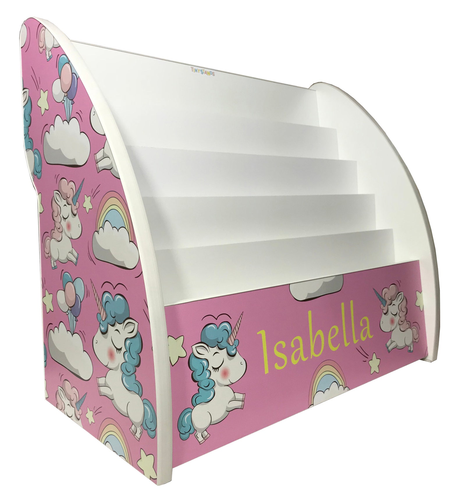 Girls Bookcase Personalised Fully Assembled Girl Bookshelf Etsy Ireland