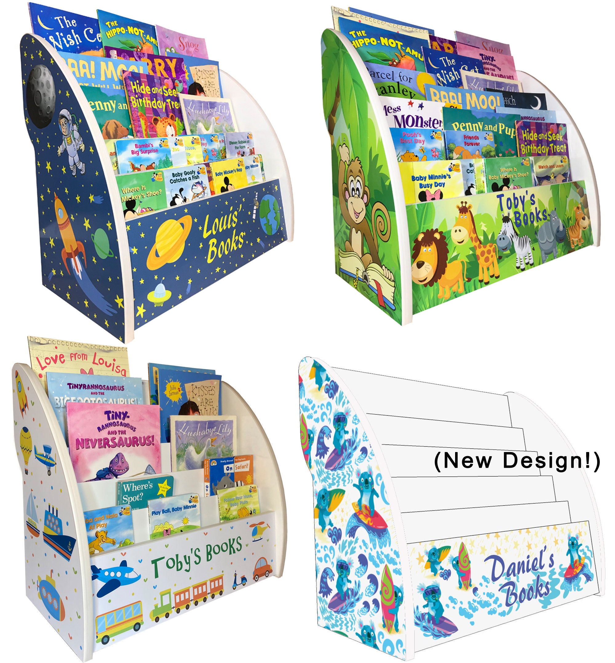 Personalised Boys Bookcase Bookshelf for Boys Boys Bookcase Etsy UK