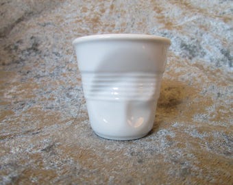 2 TASSES GOBLET Revol Froissés Café Cappuccino/verre à eau