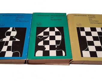Chess Book, Old Chess Book, Theory of Chess, Vintage Chess Book, Rare Chess Book in German, Chess Player Library, Bundle Chess Books
