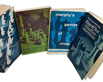 Libro de ajedrez, Colección de libros de ajedrez, Libro de ajedrez antiguo, Libro de ajedrez vintage, Libro de ajedrez inglés, Literatura de ajedrez, Libro en paquete, Libro en paquete de ajedrez