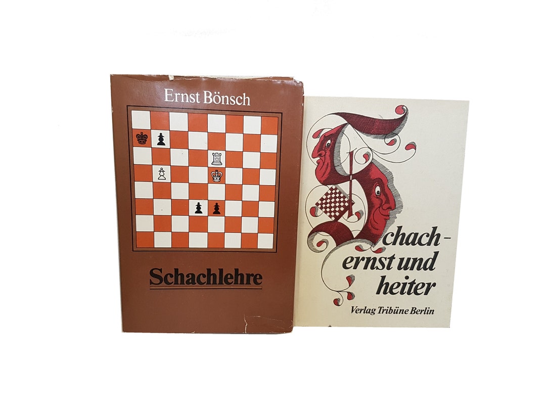Chess Book, Chess Book Collection, Old Chess Book, Vintage Chess Book, Rare Chess Book in German
