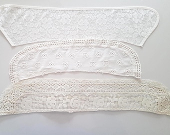 Decoration of Clothes, Accessory of Dress, White Lace Collar, Vintage White Collar, Old Collar, White Collar, Gift for Her, Gift for Women