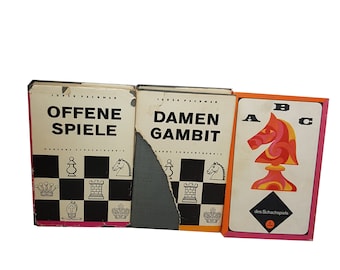 Chess Book, Chess Book Collection, Old Chess Book, Theory of Chess, Rare Chess Book in German, Chess Player Library, Bundle Chess Books