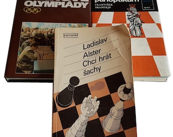 Chess Book, Chess Literature, Chess Games, chess book in Czech, chess book Collection, Old Chess Book, Chess Collection, Vintage Chess Book