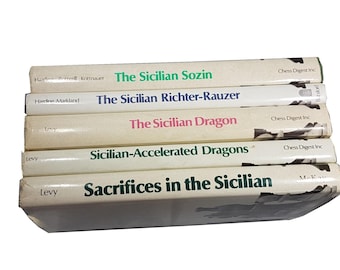 Schachbuch, altes Schachbuch, Vintage Schachbuch, Schach auf Englisch, Schachbuch das Sizilianer, Bundle Schachbuch, Zeitgenössische Schacheröffnungen