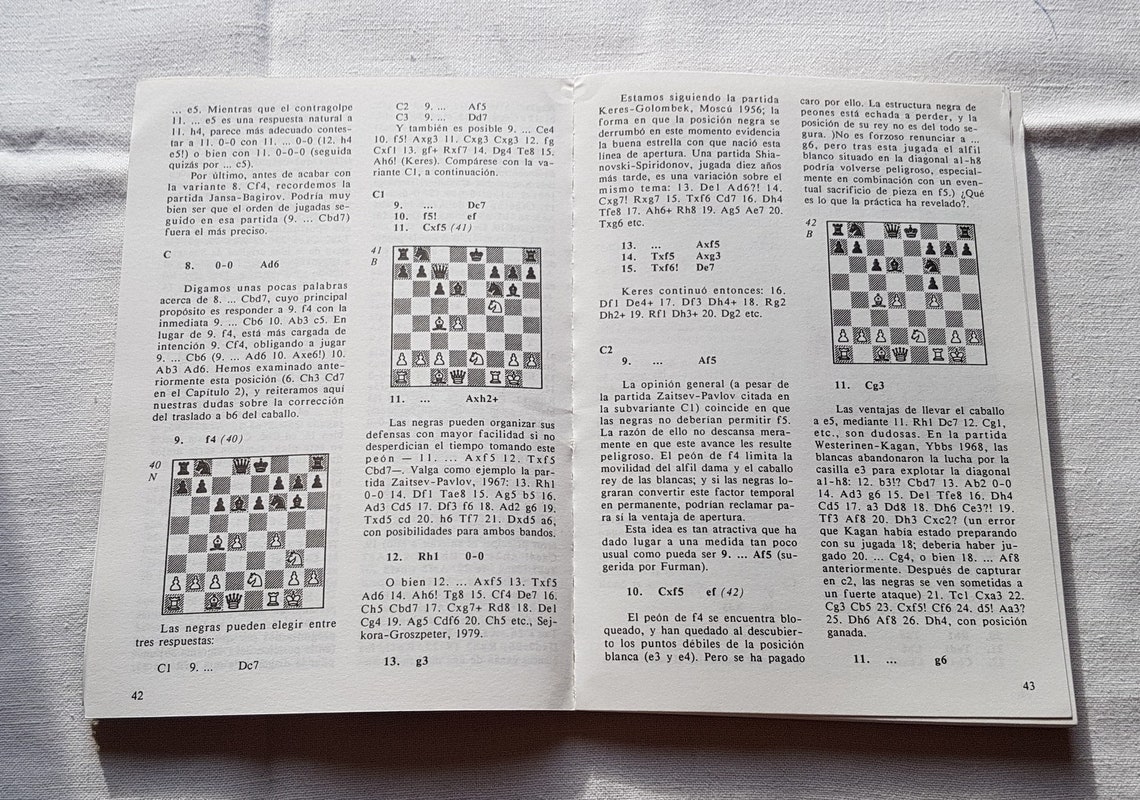 Chess Book Collection Old Book Vintage Chess Book Sicilian Etsy