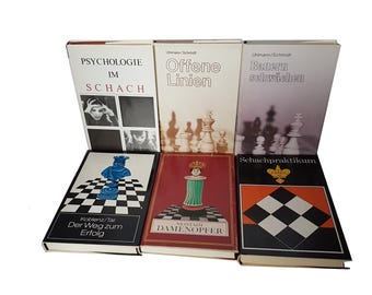 Old Chess Book, Chess Literature, Vintage Chess Book, Rare Chess Book in German, Chess Player Library, Chess Textbook, Bundle Chess Books
