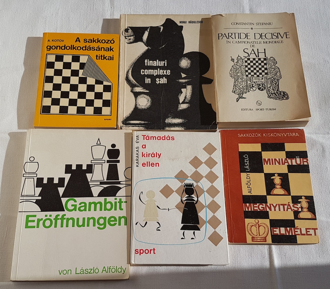 Chess Book, Chess Book Collection, Old Chess Book, Vintage Chess Book