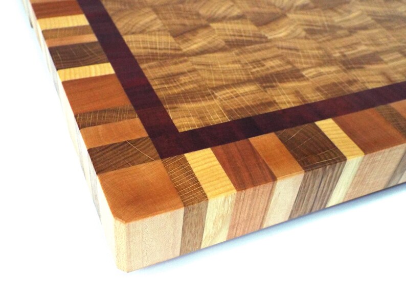 Made from oak sapele Perfect wedding gift! Big End Grain Cutting Board ash maple and cherry end grain cutting board