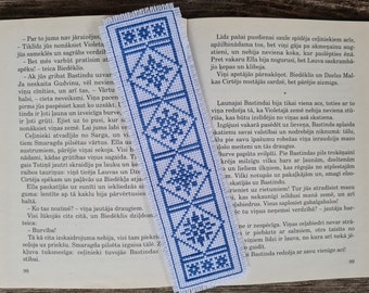 Handmade  Bookmark. Cross stitched on Aida 14. DMC. This is ready to use product. NOT a cross stitch kit.