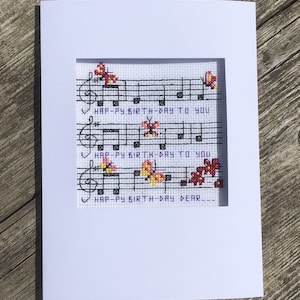 Kruissteekpatroon pdf. Digitale download. Fijne verjaardag.